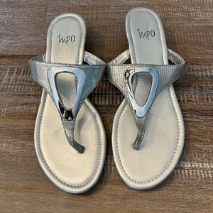 Impo Silver Woman Sandals Size 8.5